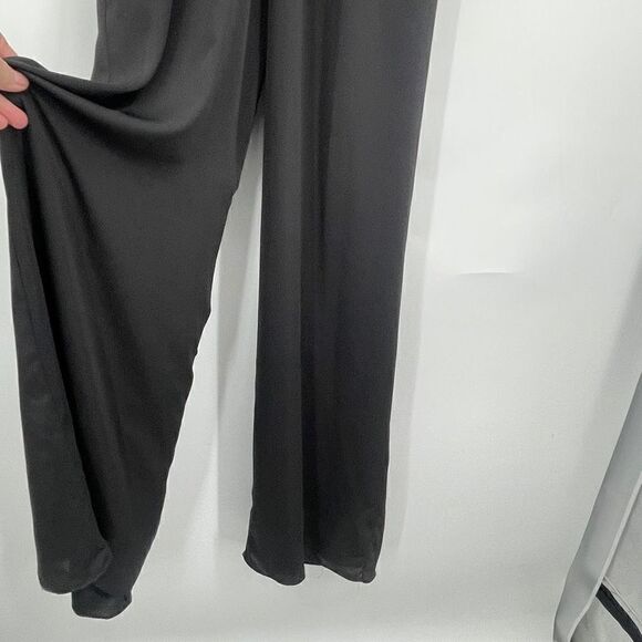 House of Harlow 1960 X Revolve Black Cut Out Opal Jumpsuit Size Large - Picture 3 of 12